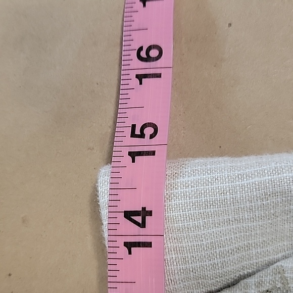 Garnet Hill Size 8 Oatmeal and Ivory Striped European Flax Linen Trousers - Picture 7 of 14